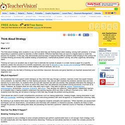 Think Aloud Strategy: Teaching Method for Reading