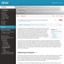 Disgaea 2: Cursed Memories/Hospital prizes