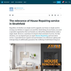 The relevance of House Repairing service in Strathfield