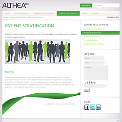 Patient Stratification