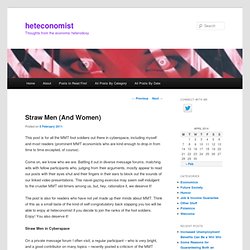 Straw Men (And Women)