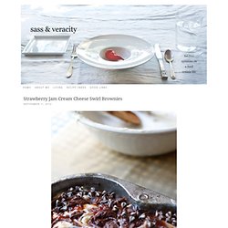 Strawberry Jam Cream Cheese Swirl Brownies - Sass & Veracity — Sass & Veracity