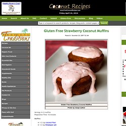Gluten Free Strawberry Coconut Muffins