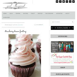Girl. Inspired. {sewing, crafts, party inspiration}: strawberry dream frosting