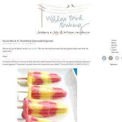 Snack Attack #1: Strawberry Lemonade Popsicles
