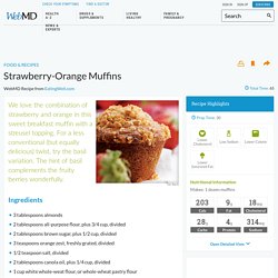 Strawberry Orange Muffin Recipe
