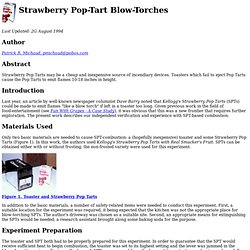 Strawberry Pop-Tart Blow-Torches