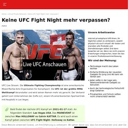Keine Lust mehr die UFC Fight Night zu verpassen?