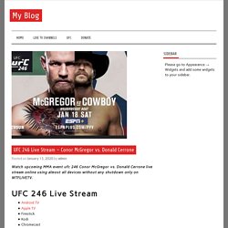 ufc 246 live stream