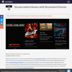 Stream online Movies with Streamlord Movies