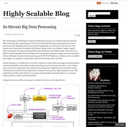 In-Stream Big Data Processing