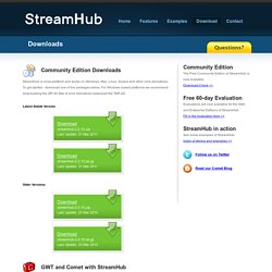 StreamHub Comet Server - Download the Free Community Edition