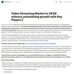 Video Streaming Market to 2030: witness astonishing growth with Key Players