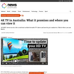 4K streaming Australia: Foxtel, Apple, Netflix, Stan 4K content