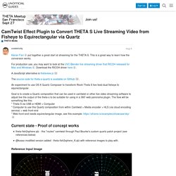 CamTwist Effect Plugin to Convert THETA S Live Streaming Video from Fisheye to Equirectangular via Quartz - THETA Media - THETA 360 Developer