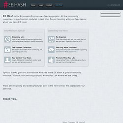 EE Hash - Streaming the Latest ExpressionEngine News