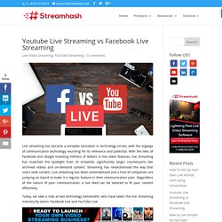 Youtube Live Streaming vs Facebook Live Streaming