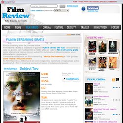 Film in streaming: gratis i film del cinema da vedere online