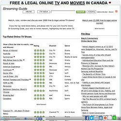 Streaming Guide - Free, Legal & Safe Online & Internet TV in Canada and the USA