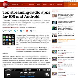 Top streaming-radio apps for iOS and Android