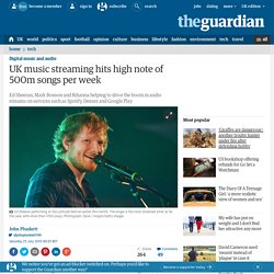 UK music streaming hits high note of 500m songs per week