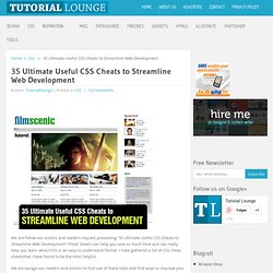 35 Ultimate Useful CSS Cheats to Streamline Web Development