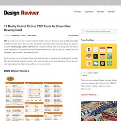13 Really Useful Online CSS Tools to Streamline Development