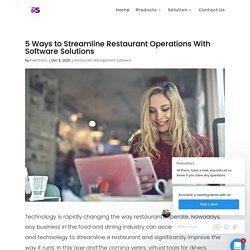5 Ways to Streamline Restaurant Operations With Software Solutions