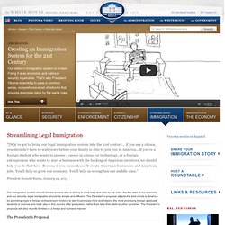 Streamlining Legal Immigration