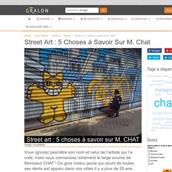 Street art : 5 choses à savoir sur M. CHAT