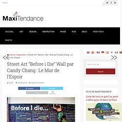 Street Art “Before i Die” Wall par Candy Chang : Le Mur de l’Espoir
