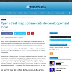 Open street map comme outil de développement local