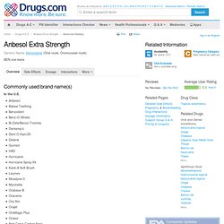 Anbesol Extra Strength consumer information from Drugs