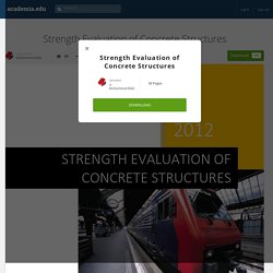 Strength Evaluation of Concrete Structures
