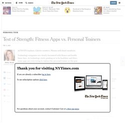 Test of Strength: Fitness Apps vs. Personal Trainers