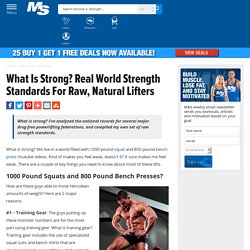 What Is Strong? Real World Strength Standards For Raw, Natural Lifters
