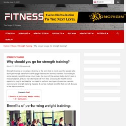 Strength training classes - Benefits of joining the classes