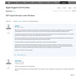 WiFi Signal Strength under Windows.