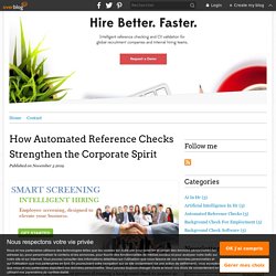 How Automated Reference Checks Strengthen the Corporate Spirit - Veremark - Online Reference Checking Software