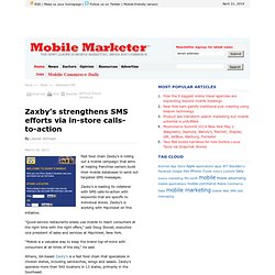 Zaxby’s strengthens SMS efforts via in-store calls-to-action - Database/CRM