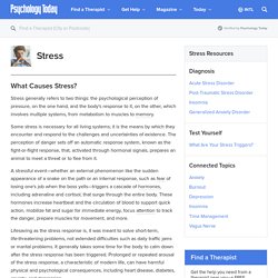 1. What is stress and what causes it?