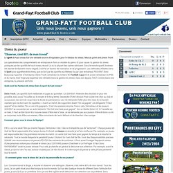 Stress du joueur - club de football Grand-Fayt Football Club - Footeo
