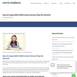 How to Cope With Child's Exam Stress
