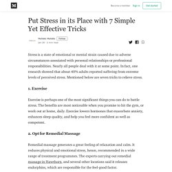 Put Stress in its Place with 7 Simple Yet Effective Tricks