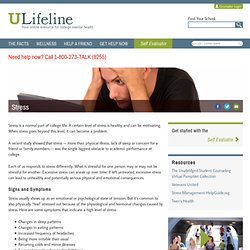 Stress - ULifeline