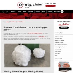 How much stretch wrap are you wasting per pallet?