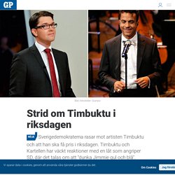 Strid om Timbuktu i riksdagen