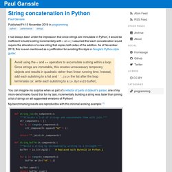 String concatenation in Python