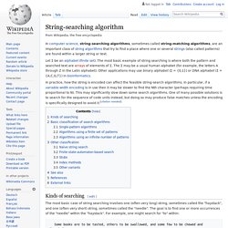 String-searching algorithm