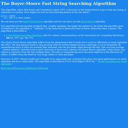 The Boyer-Moore Fast String Searching Algorithm